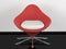 Red office armchair indoor