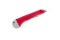 Red office stationery cutter knife on a white background