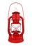 Red Oil Lamp Lantern Isolated