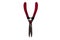 Red old grass scissors isolated