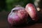 Red onions of Acquaviva delle Fonti Apulia, Italy.