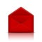 Red open envelope