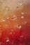 Red orange colorful bubbles - Abstract background