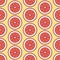 Red orange, grapefruit slice seamless pattern, vector background. Repeated bright texture for cafe menu, fruit shop