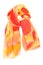 A red and orange silk scarf