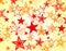 Red and orange stars background