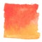 Red orange watercolour abstract square painting