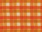 Red , orange and white  cotton tartan plaid.