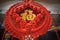 Red oriental blessing amulets, scrolls & talisman for fortune, love, luck & wealth