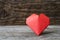 Red Origami Valentine`s Day Heart