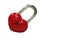 The red padlock. Love lock.