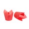 Red paper baking Tulip forms for cakes