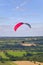 Red paraglider