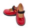 Red patent leather baby shoes