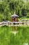 Red Pavilion Lotus Garden Temple of Sun City Park Beijing China