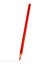 Red pencil isolated white