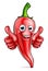 Red Pepper Cartoon Character