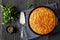 Red pepper Cheddar Celery Cornbread, top view