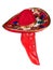 Red pepper wearing colorful sombrero