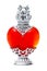 Red perfume bottle