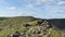 Red Pike summit cairn with Scoat Fell behind, Lake District