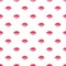 Red pink lips pattern seamless