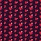 Red Pink and purple small and large hearts seamless pattern