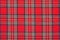 Red plaid, checkered scottish fabric background