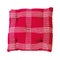 Red plaid pillow