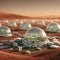 Red Planet Metropolis: AI Crafted Futuristic Dome City on Mars