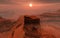 Red planet, panoramic landscape of Mars