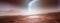 Red planet, panoramic landscape of Mars