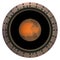 Red Planet In The Spacecraft Porthole