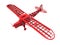 Red plastic airplane frame