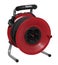 Red plastic cable reel