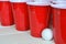 Red Plastic Drinking Cups