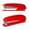 Red plastic stapler