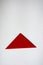 Red plastic triangle