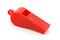 Red plastic whistle