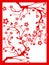 Red plum blossom-paper cut