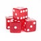 Red Poker Dice Cutout