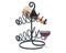 Red pomegranate wine, wine straw bottle and iron wine bottle holder