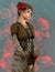 Red Poppy Girl, 3d CG