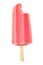 Red popsicle isolated