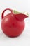 Red porcelain pitcher