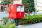 Red postbox in Japan