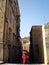 Red postbox in Valletta historical center, MALTA