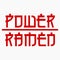 Red Power Ramen Japanese Style Lettering Logo