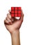 Red Problem solving puzzle cube