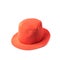 Red prop clown\'s hat isolated